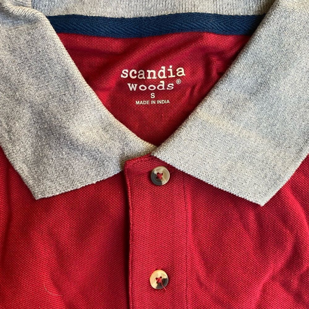 Men’s Scandia Woods Red Polo Shirt Size Small NWOT